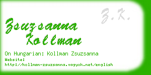zsuzsanna kollman business card